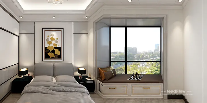 Hangzhou Apartment with WPC Cladding &mdash; Secondary Bedroom Feature in Hangzhou, China - photo 23