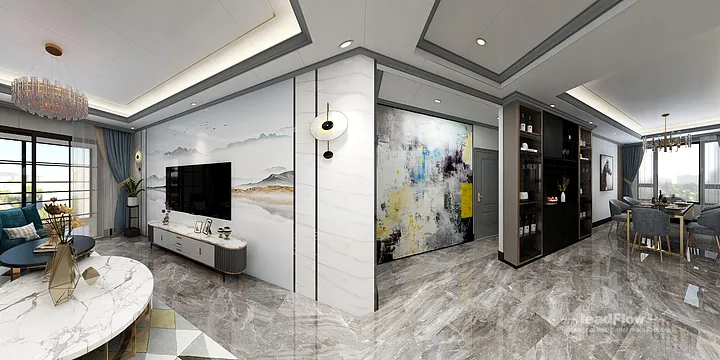 Hangzhou Apartment with WPC Cladding &mdash; Secondary Bedroom Feature in Hangzhou, China - photo 9
