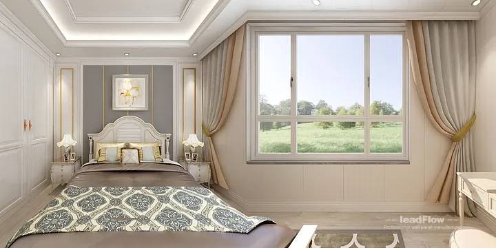 WPC Wall Cladding Apartment Case Study in Hangzhou | Premium Master Bedroom in Hangzhou, China - photo 7