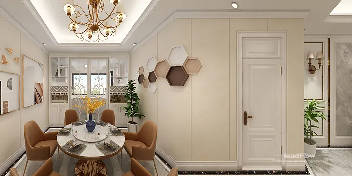 WPC Wall Cladding Apartment Inspiration in Hangzhou &mdash; Contemporary Design in Hangzhou, China - photo 2