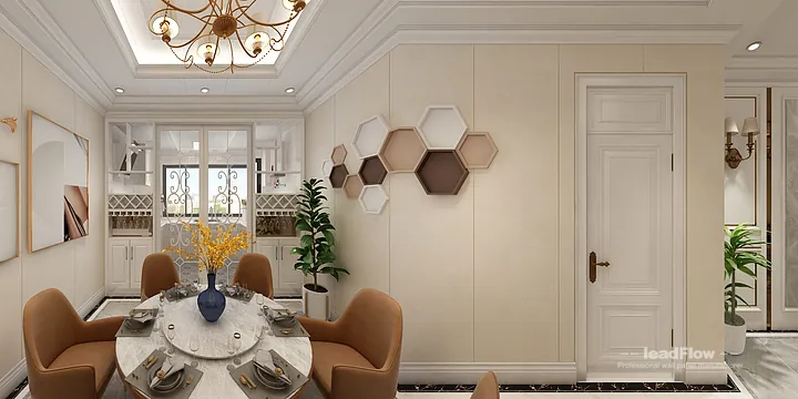 WPC Wall Cladding Apartment Inspiration in Hangzhou &mdash; Contemporary Design in Hangzhou, China - photo 3