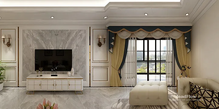 WPC Wall Cladding Apartment Inspiration in Hangzhou &mdash; Contemporary Design in Hangzhou, China - photo 4