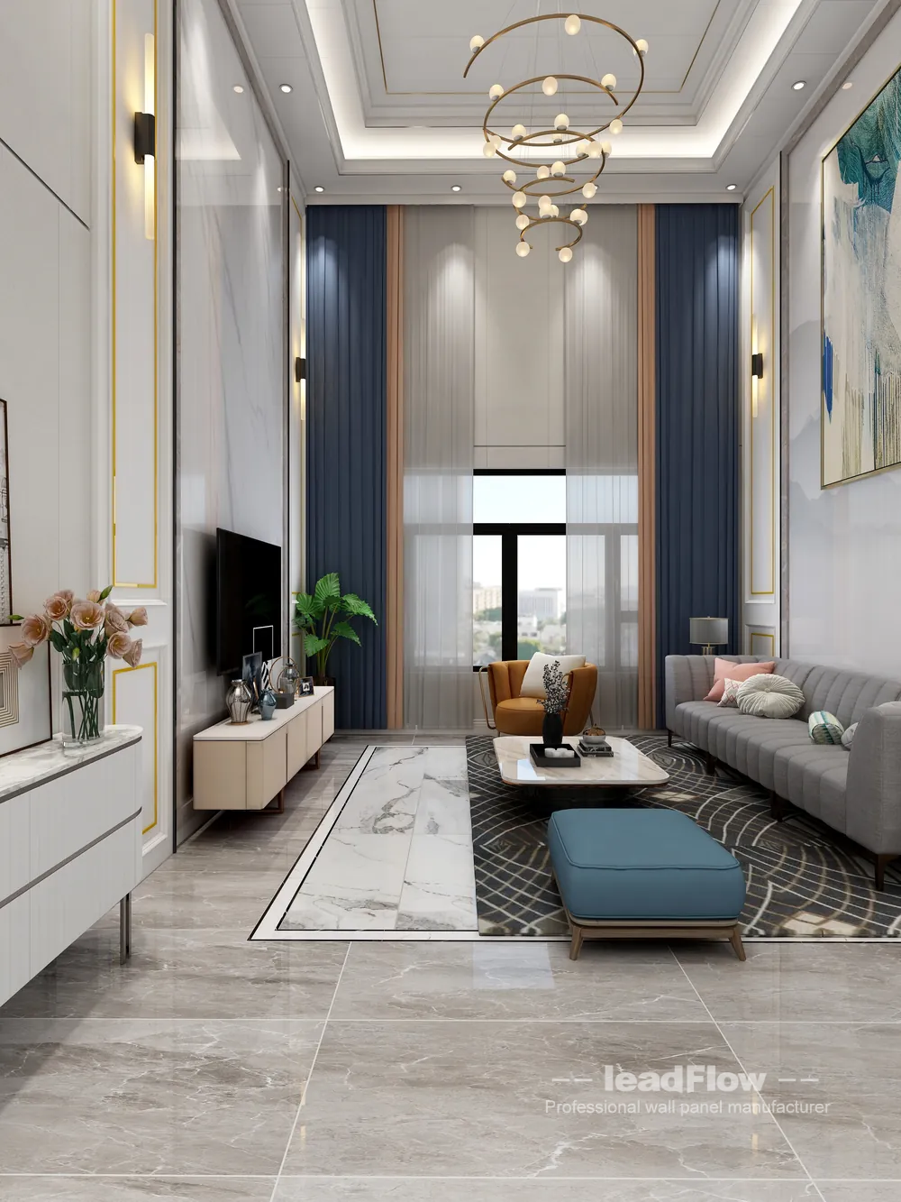 WPC Wall Panel Apartment Design in Hangzhou | Elegant Interior in Hangzhou, China - photo 5