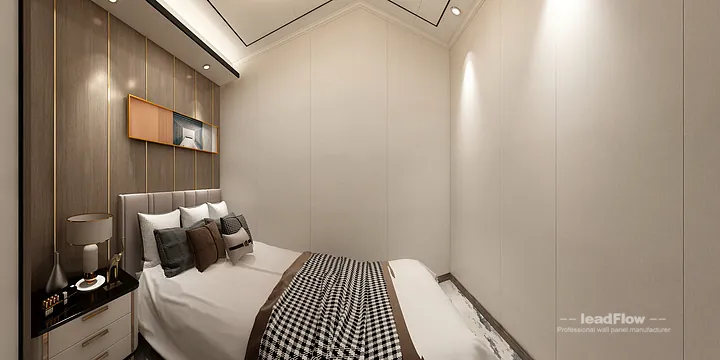 Hangzhou Apartment Wall Panel Design | WPC Wall Cladding Contemporary Interior in Hangzhou, China - photo 1