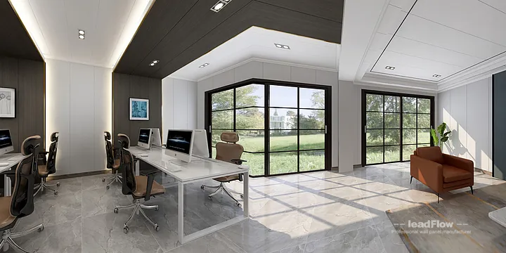 WPC Wall Cladding Commercial Space Case Study in Hangzhou | Premium Office 1 in Hangzhou, China - photo 1