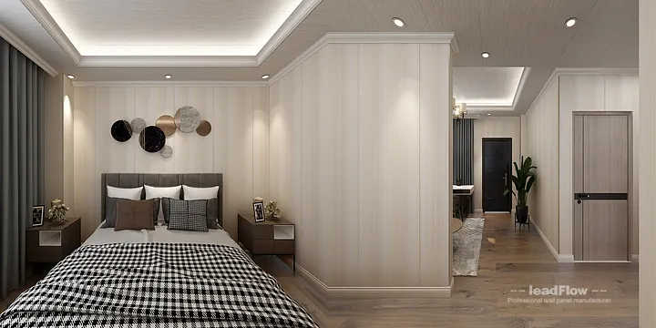 Hangzhou Apartment Renovation with WPC Wall Panel | bedroom3 Idea in Hangzhou, China - photo 10