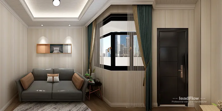 Hangzhou Apartment Renovation with WPC Wall Panel | bedroom3 Idea in Hangzhou, China - photo 13
