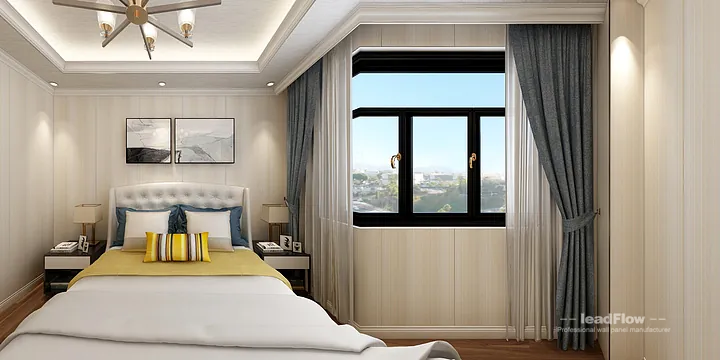 Hangzhou Apartment Renovation with WPC Wall Panel | bedroom3 Idea in Hangzhou, China - photo 14
