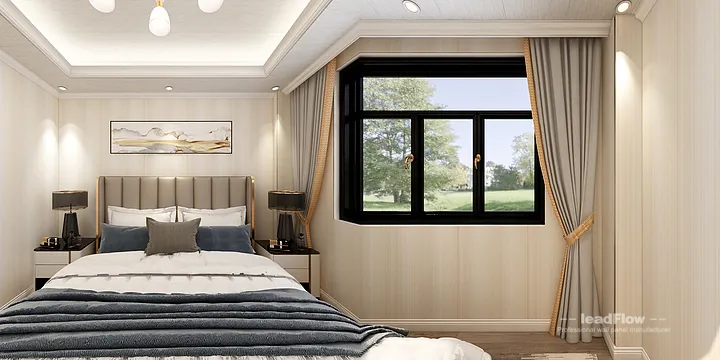 Hangzhou Apartment Renovation with WPC Wall Panel | bedroom3 Idea in Hangzhou, China - photo 3