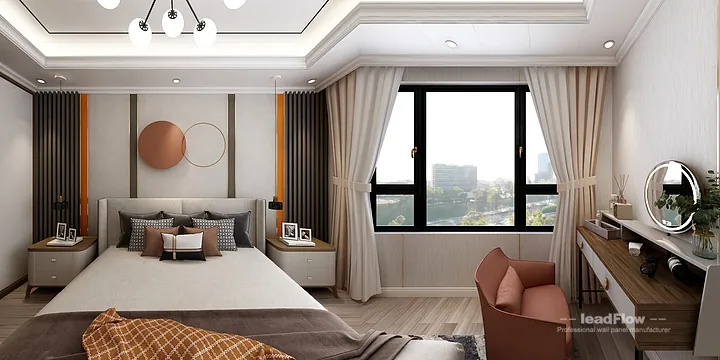 Hangzhou Apartment Featuring WPC Interior Panel | Living-Dining Room Walls in Hangzhou, China - photo 1