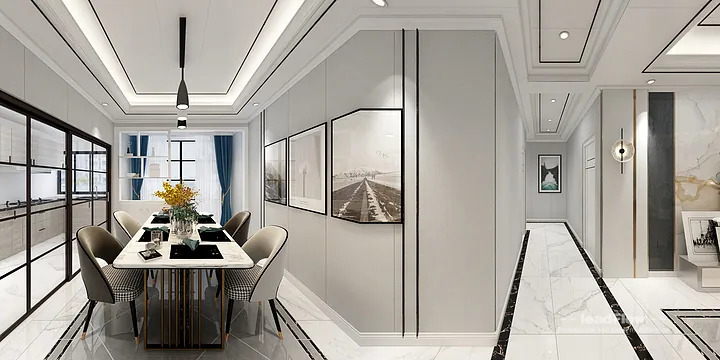 Hangzhou Apartment with WPC Wall Panel &mdash; Elegant in Hangzhou, China - photo 1