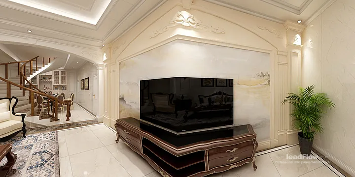 Modern Apartment Interior in Hangzhou using WPC Wall Panel in Hangzhou, China