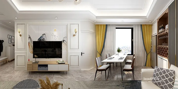 Nanchang Apartment Wall Panel Design | WPC Interior Panel Stylish Interior in Donghu District, Nanchang, China - photo 1