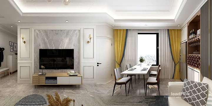Nanchang Apartment Wall Panel Design | WPC Interior Panel Stylish Interior in Donghu District, Nanchang, China - photo 7