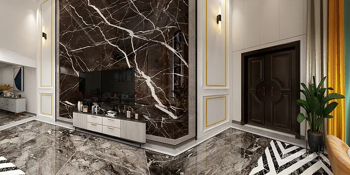 Hangzhou Villa Featuring WPC Wall Panel | Living Room Walls in Hangzhou, China - photo 5