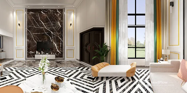 Hangzhou Villa Featuring WPC Wall Panel | Living Room Walls in Hangzhou, China - photo 6