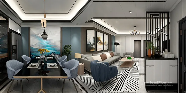 Explore WPC Interior Panel in This Hangzhou Apartment &mdash; Stylish Style in Hangzhou, China - photo 3