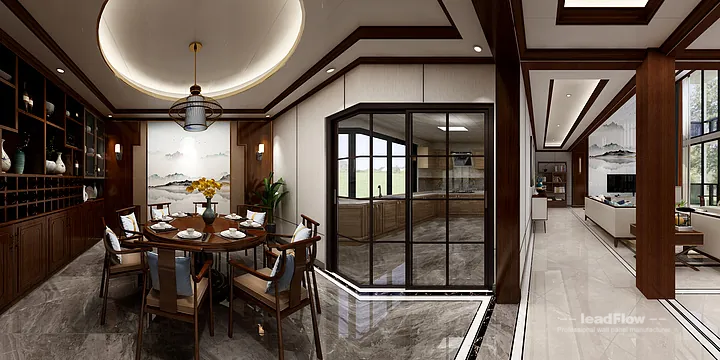 Hangzhou Apartment with WPC Wall Panel &mdash; Living Room Feature in Hangzhou, China - photo 16