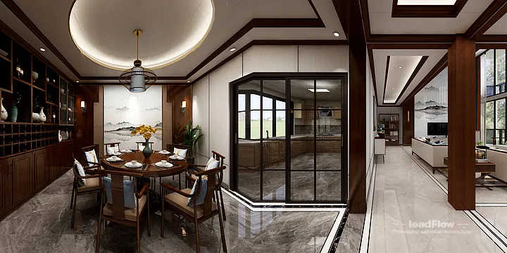 Hangzhou Apartment with WPC Wall Panel &mdash; Living Room Feature in Hangzhou, China - photo 18