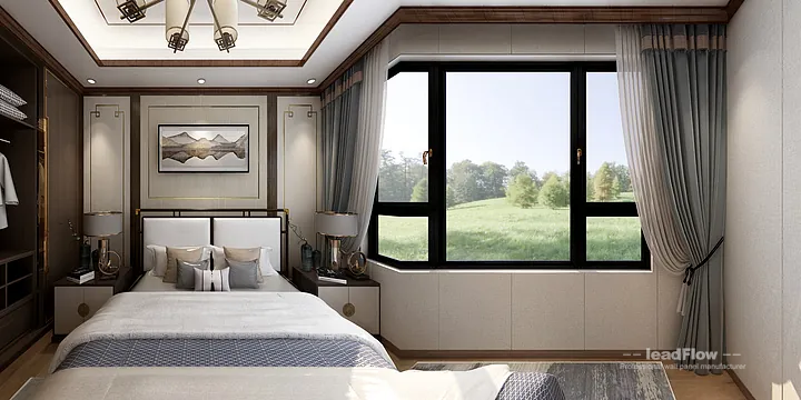 Hangzhou Apartment with WPC Wall Panel &mdash; Living Room Feature in Hangzhou, China - photo 20