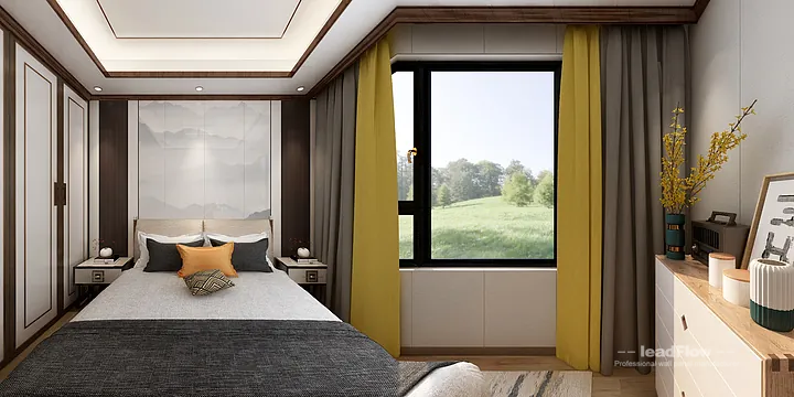 Hangzhou Apartment with WPC Wall Panel &mdash; Living Room Feature in Hangzhou, China - photo 5