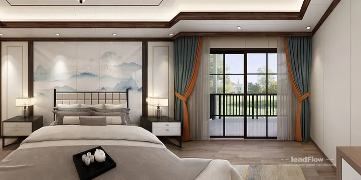 Hangzhou Apartment with WPC Wall Panel &mdash; Living Room Feature in Hangzhou, China - photo 7