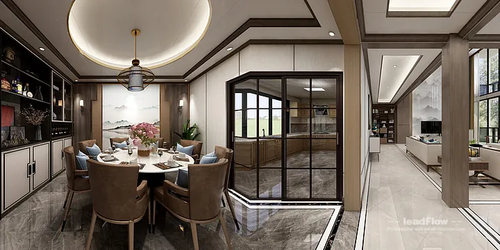Hangzhou Apartment with WPC Wall Panel &mdash; Living Room Feature in Hangzhou, China - photo 9