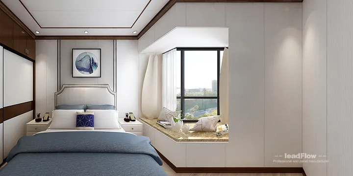 WPC Wall Cladding Project: Hangzhou Apartment with Master Bedroom in Hangzhou, China - photo 10