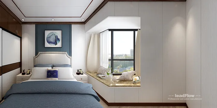 WPC Wall Cladding Project: Hangzhou Apartment with Master Bedroom in Hangzhou, China - photo 2