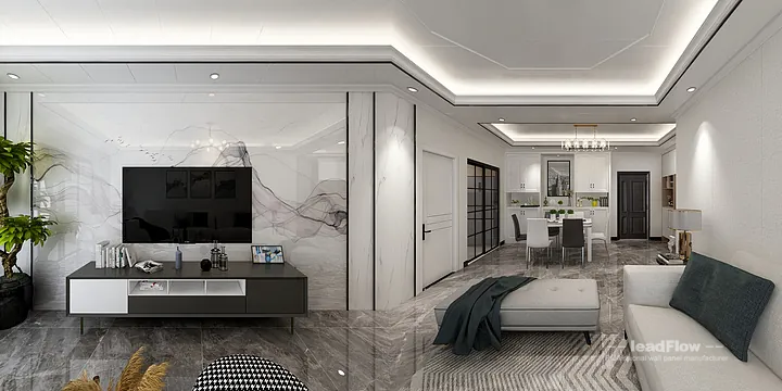 Elegant Apartment Interior in Hangzhou using WPC Wall Cladding in Hangzhou, China