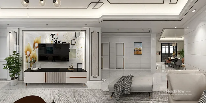 Stylish Apartment Interior in Hangzhou using WPC Cladding in Hangzhou, China