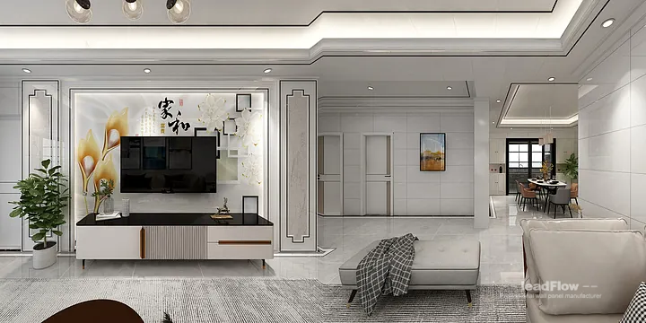 Stylish Apartment Interior in Hangzhou using WPC Cladding in Hangzhou, China - photo 6