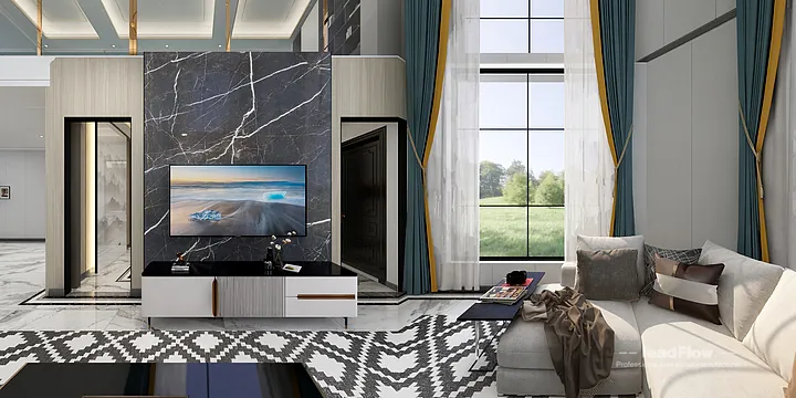 Hangzhou Apartment Featuring WPC Wall Cladding | Master Bedroom Walls in Hangzhou, China - photo 2
