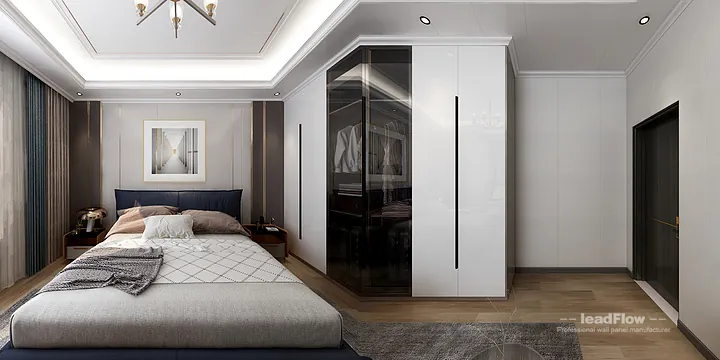 Hangzhou Apartment Featuring WPC Wall Cladding | Master Bedroom Walls in Hangzhou, China - photo 4