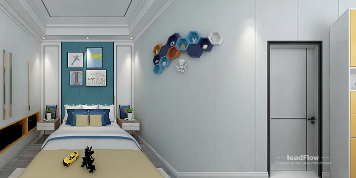 Hangzhou Apartment Featuring WPC Wall Cladding | Master Bedroom Walls in Hangzhou, China - photo 6