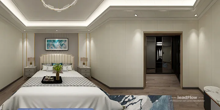 Hangzhou Apartment Featuring WPC Wall Cladding | Master Bedroom Walls in Hangzhou, China - photo 8
