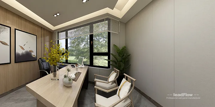 WPC Wall Cladding Transformation: Hangzhou Commercial Office Area Walls in Hangzhou, China - photo 12