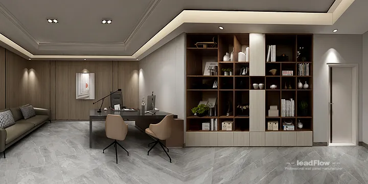 WPC Wall Cladding Transformation: Hangzhou Commercial Office Area Walls in Hangzhou, China - photo 17