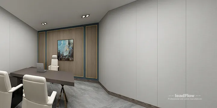 WPC Wall Cladding Transformation: Hangzhou Commercial Office Area Walls in Hangzhou, China - photo 18