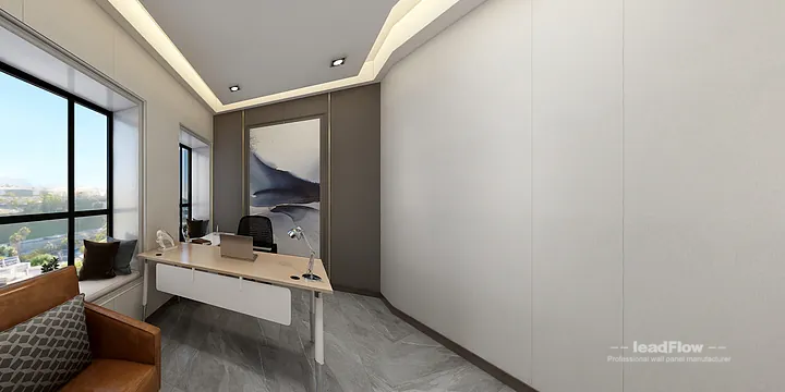 WPC Wall Cladding Transformation: Hangzhou Commercial Office Area Walls in Hangzhou, China - photo 2