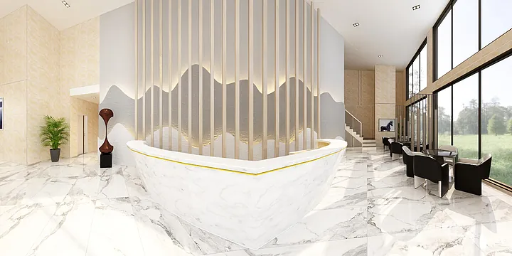 WPC Wall Cladding Transformation: Hangzhou Commercial Office Area Walls in Hangzhou, China - photo 21