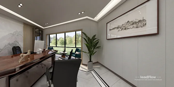WPC Wall Cladding Transformation: Hangzhou Commercial Office Area Walls in Hangzhou, China - photo 23