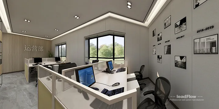 WPC Wall Cladding Transformation: Hangzhou Commercial Office Area Walls in Hangzhou, China - photo 29