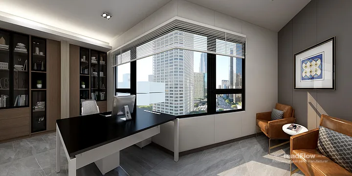 WPC Wall Cladding Transformation: Hangzhou Commercial Office Area Walls in Hangzhou, China - photo 3