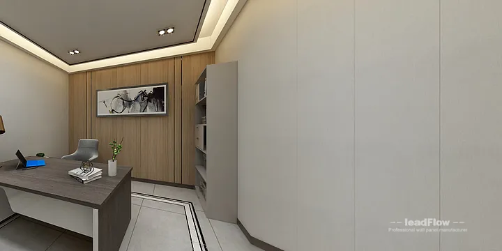 WPC Wall Cladding Transformation: Hangzhou Commercial Office Area Walls in Hangzhou, China - photo 6
