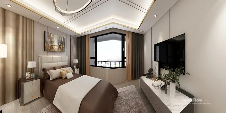 Nanchang Apartment Featuring WPC Cladding | Living Room Walls in Nanchang County, Nanchang, China - photo 3