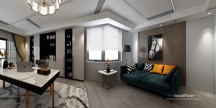 Nanchang Apartment Featuring WPC Cladding | Living Room Walls in Nanchang County, Nanchang, China - photo 5