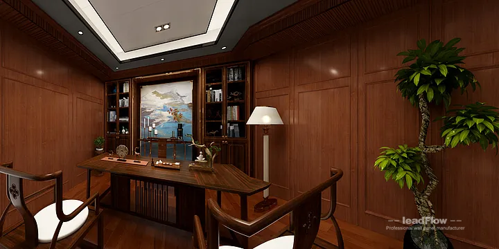 Hangzhou Interior Project with WPC Wall Cladding &mdash; lounge Feature in Hangzhou, China - photo 1