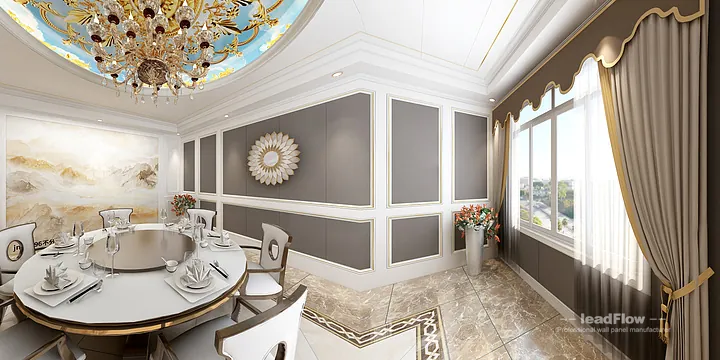 Hangzhou Apartment Featuring WPC Wall Cladding | Dining Room Walls in Hangzhou, China - photo 2