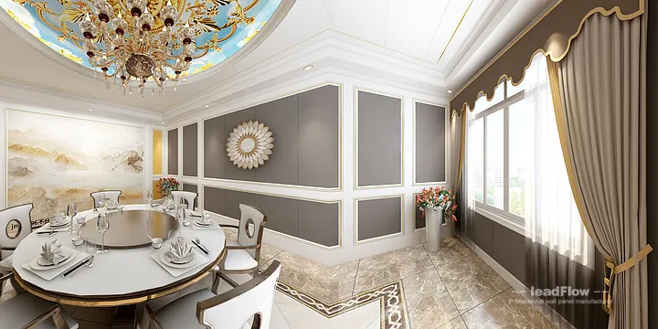 Hangzhou Apartment Featuring WPC Wall Cladding | Dining Room Walls in Hangzhou, China - photo 3